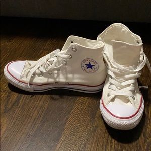 White high top converse all stars